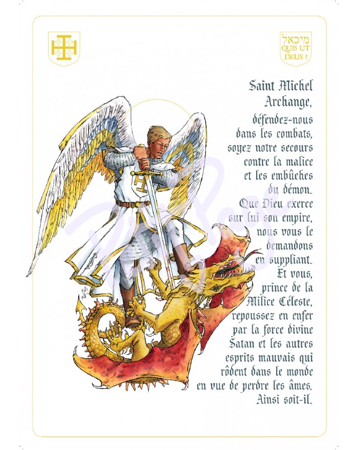 Prière à St Michel - fond...