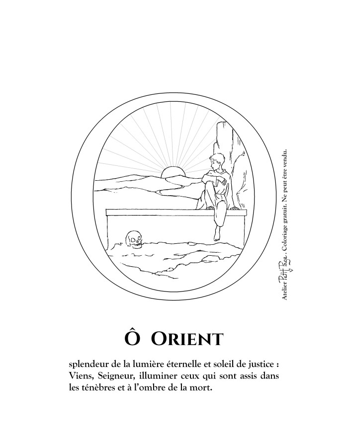 Ô Orient - coloriage grandes Ô