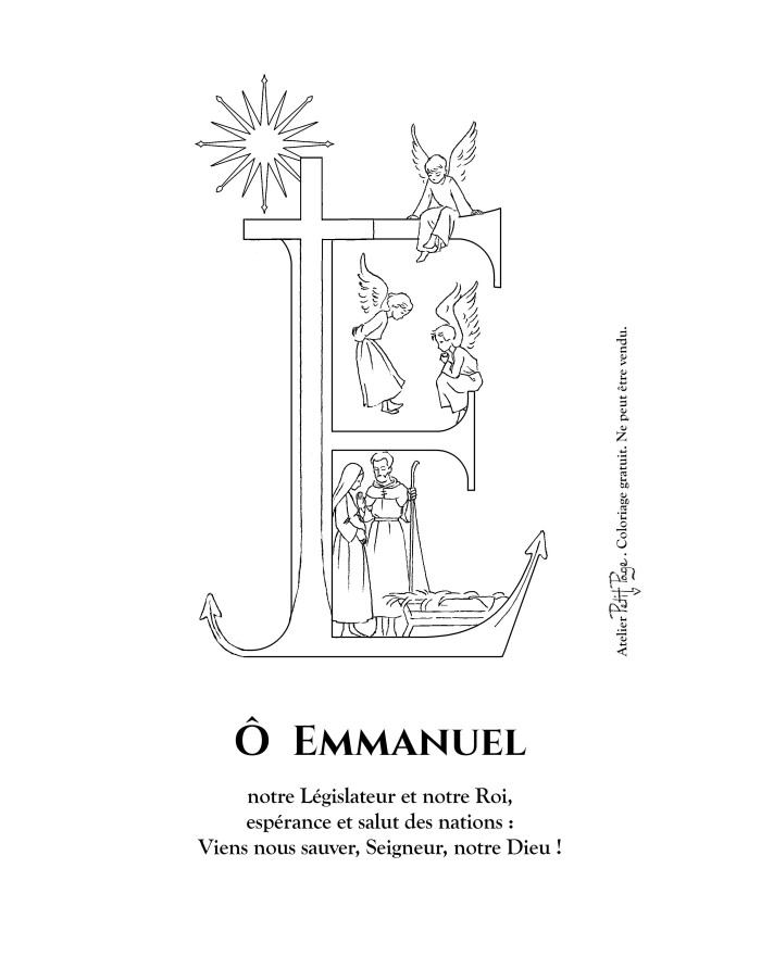 Ô Emmanuel - coloriage...