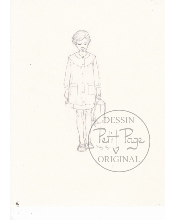 Ecolière à la fleur -...