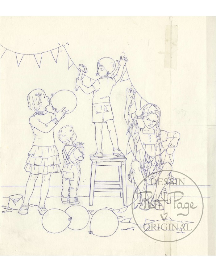 Fête en vue ! - crayonné...