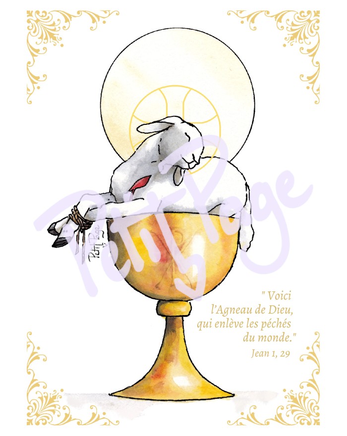 Agneau hostie - Sticker