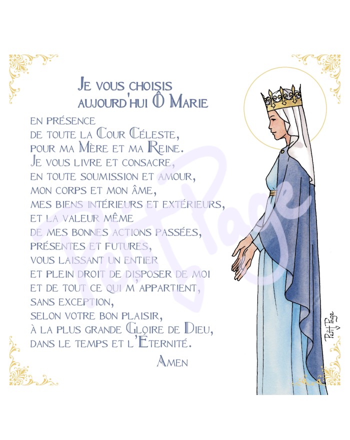 Prière de consécration à...