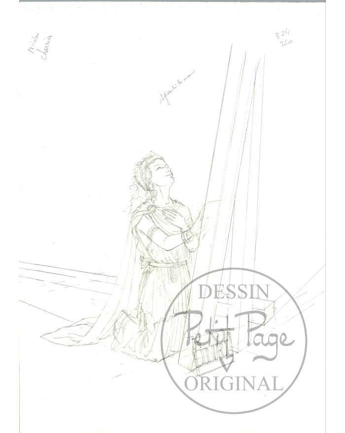 Hélène - crayonné original