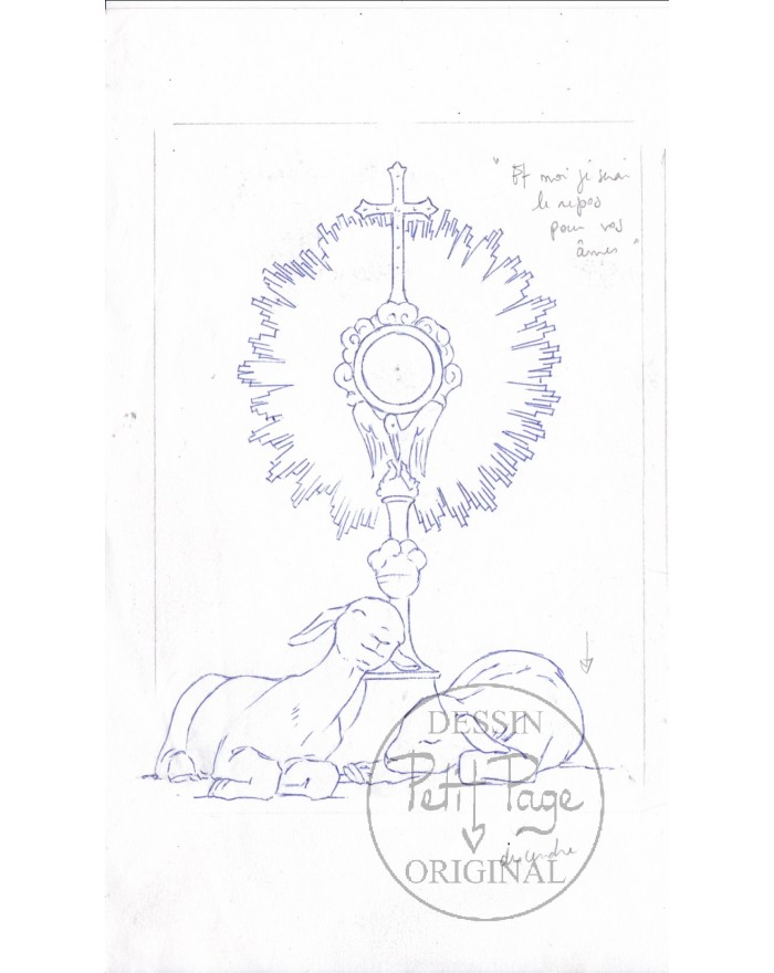 Ostensoir - dessin original